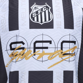 Camisa Polo Santos Eu Vim de Santos Masculina - Branco